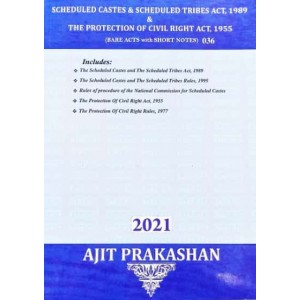 Ajit Prakashan's Scheduled Castes & Scheduled Tribes Act, 1989 & The Protection of Civil Rights Act 1955 [Bare Acts with Short Notes] | SCST Act 1989